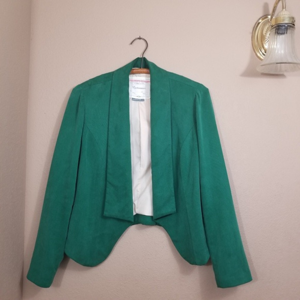 Anthropologie Cartonnier Green blazer